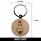 Bomb Nuke Warhead Air Strike Missile Engraved Wood Round Keychain Tag Charm